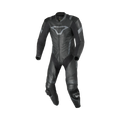 Macna Varshall 1pc Nero tuta moto intera in pelle CE Classe AA uomo, vista fronte