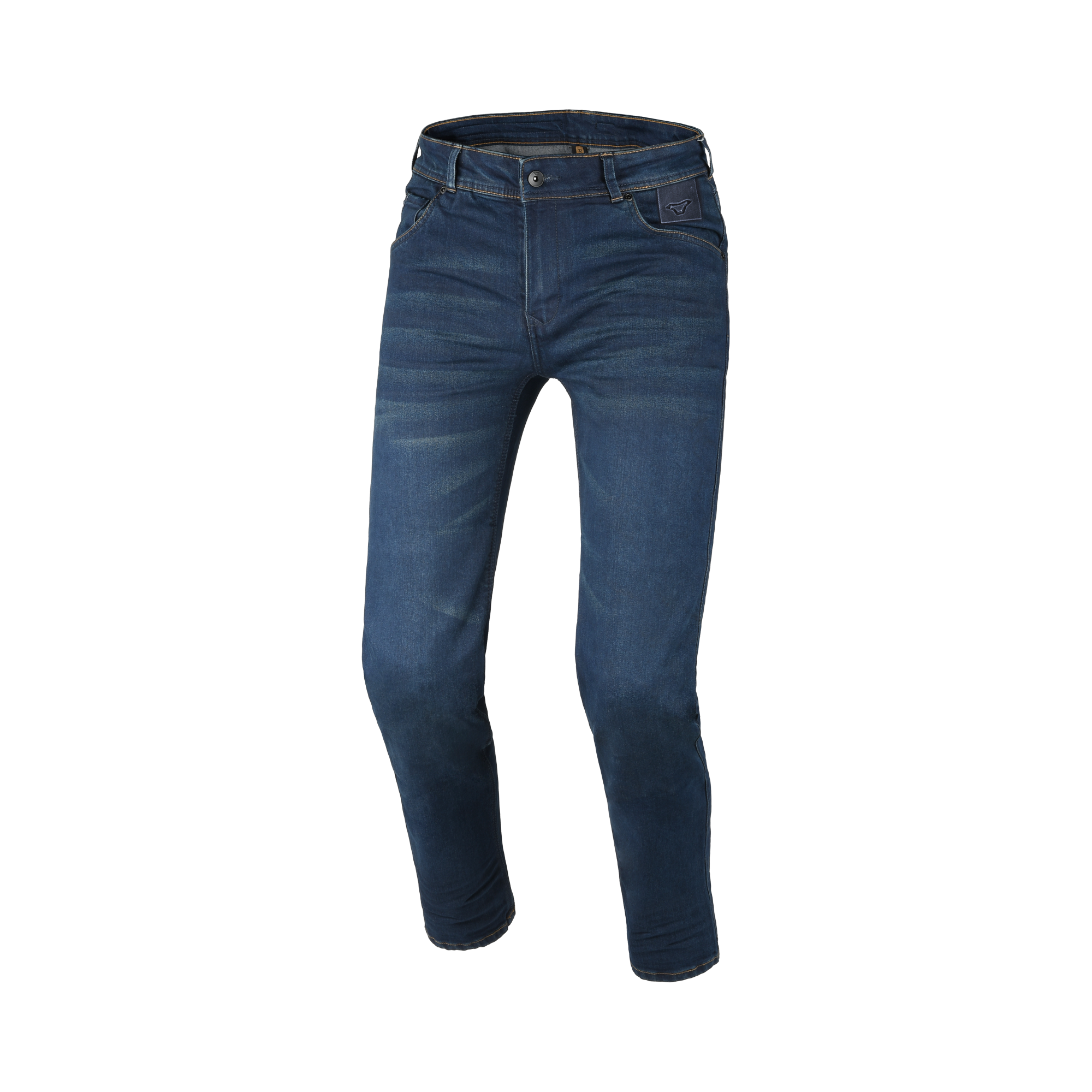 Macna Vinton 165.4051.555 jeans moto blu scuro, vista tre quarti anteriore