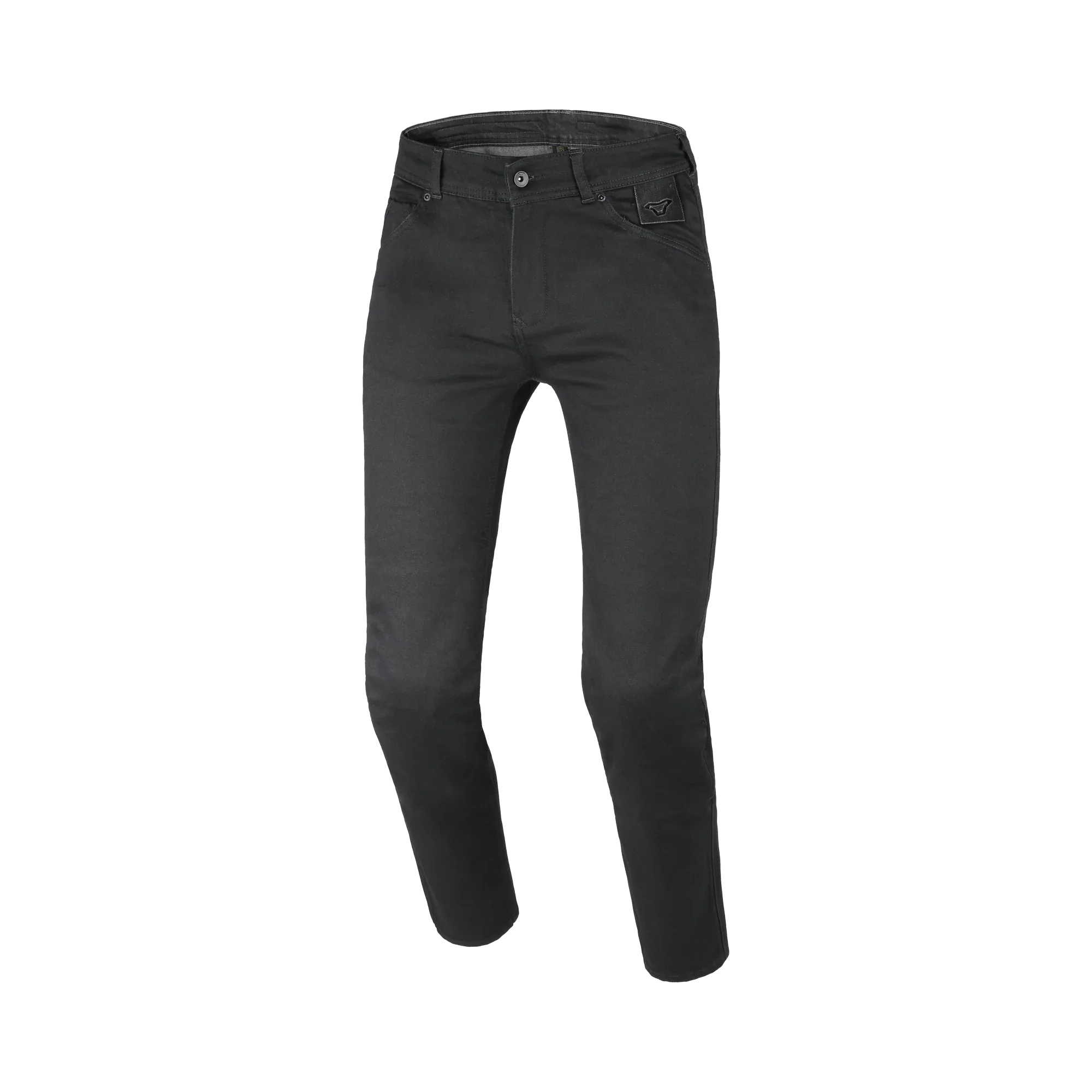 Macna Vinton 165.4051.101 jeans moto neri COVEC, vista tre quarti anteriore