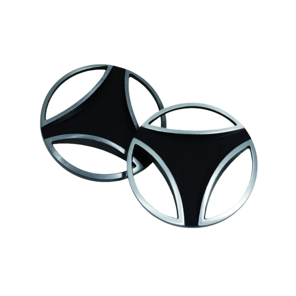 Kit di due viti nottolino nere Momo Design per la visiera dei caschi jet FGTR Classic ed EVO E2205