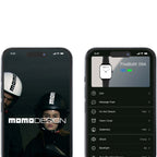 App per il telefono abbinata al Momo Design Stealth: schermate con quadranti, sveglia e vibrazione