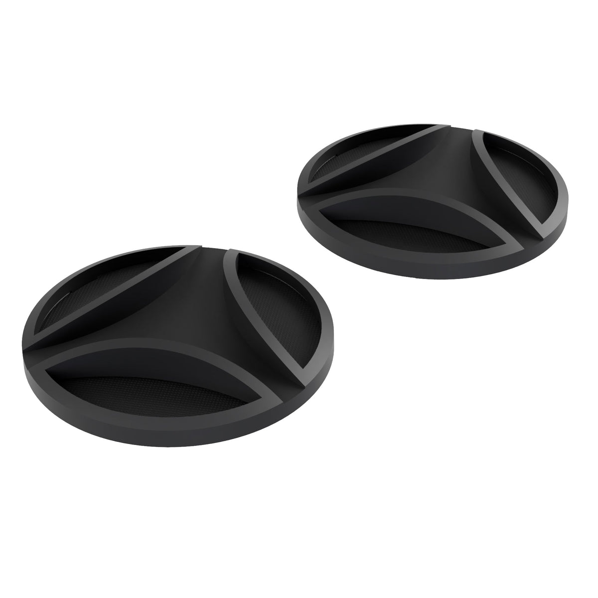 Coppia di viti laterali logate in termoplastica nera Momo Design per i caschi jet FGTR E2206