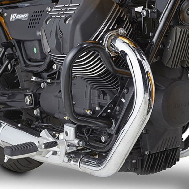 Kappa KN8202 Paramotore Tubolare Moto Guzzi V9 Roamer / V9 Bobber Nero - Moon Bike - Vista 1