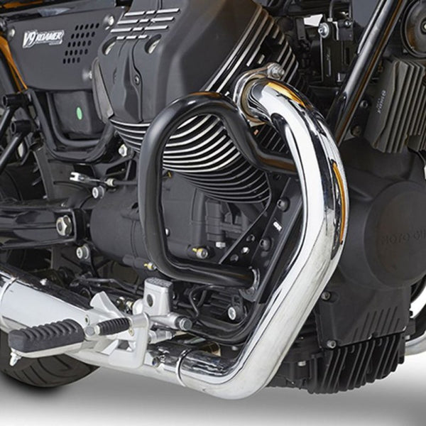 Kappa KN8202 Paramotore Tubolare Moto Guzzi V9 Roamer / V9 Bobber Nero - Moon Bike - Vista 1