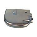 Coperchio supporto cambio con particolari incorporati originale Piaggio 138865, lamierato d'acciaio stampato e zincato con nervatura e asola, per Vespa PX 125, 150 e 200 E
