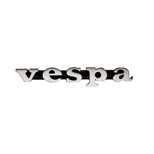 Targhetta VESPA originale Piaggio 152541 per lo scudo anteriore della Vespa, 120 x 20 mm