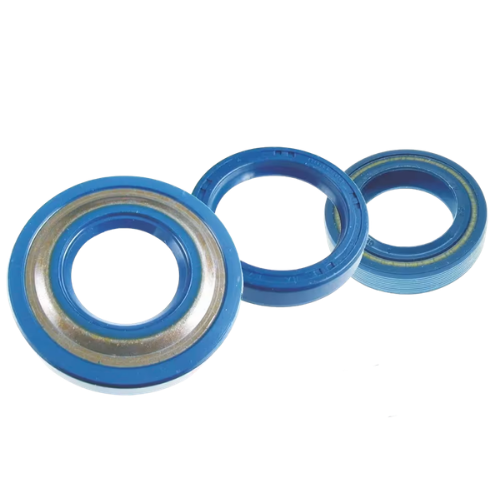 Kit serie paraoli motore originale Piaggio 154819 per Vespa PK 50 e 125 e Ape 50 - tre anelli di tenuta blu di diametro diverso per albero motore e mozzo posteriore