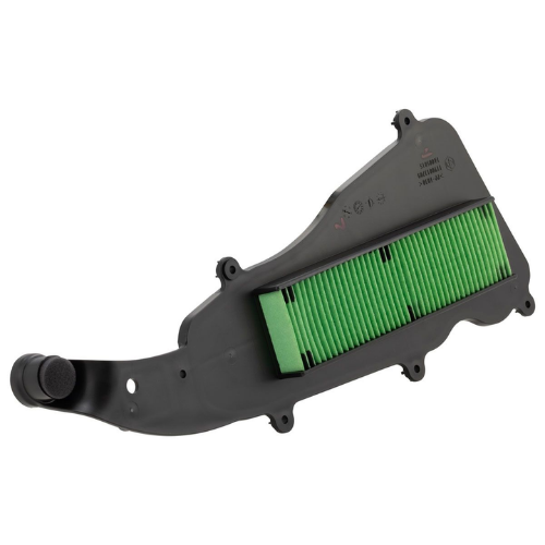 Filtro aria Piaggio 1A005015 alloggiato nel depuratore del Liberty i-get, elemento a pieghe verde