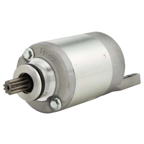 Motorino avviamento Piaggio 1A011611R lato pignone: albero scanalato, O-ring e flangia in alluminio