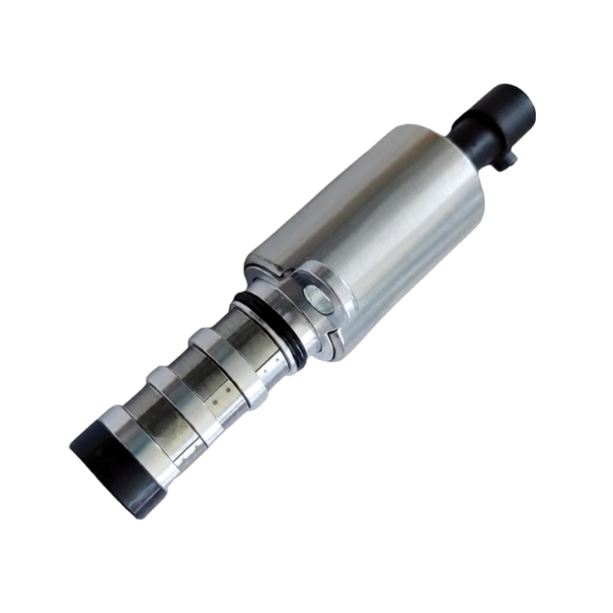 Valvola olio attuatore variatore di fase Piaggio 1A012776 per Porter NP6, corpo solenoide argento con connettore nero