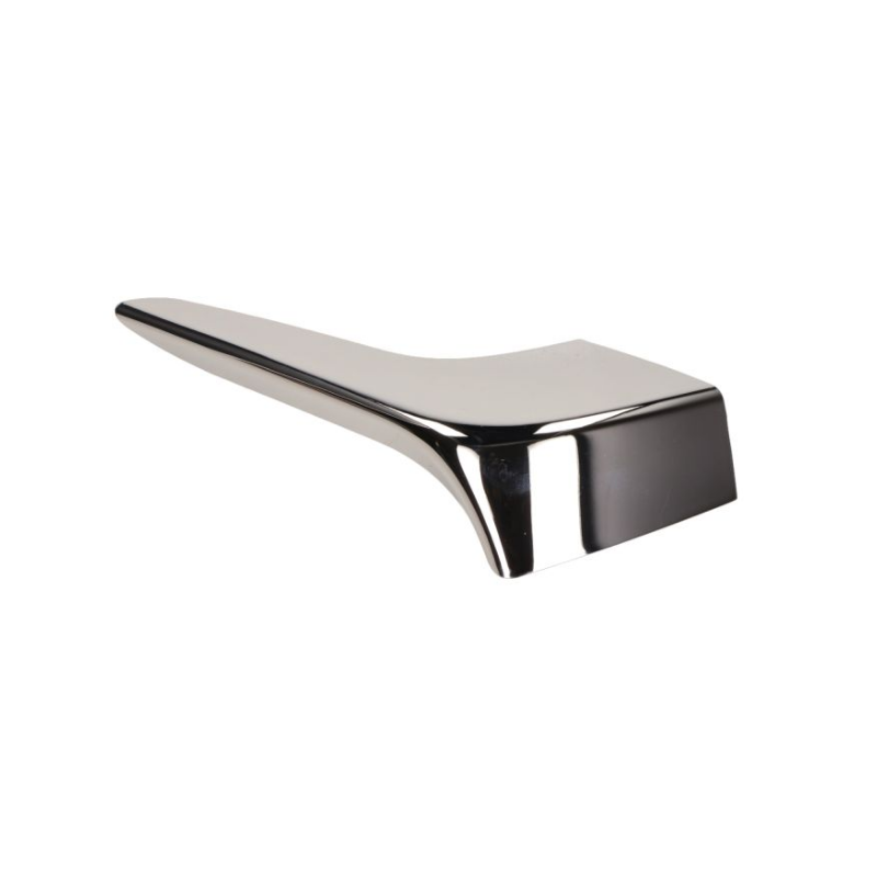 Protezione cromata deflettore anteriore destro Piaggio 1B001336 per Liberty iGet – vista laterale