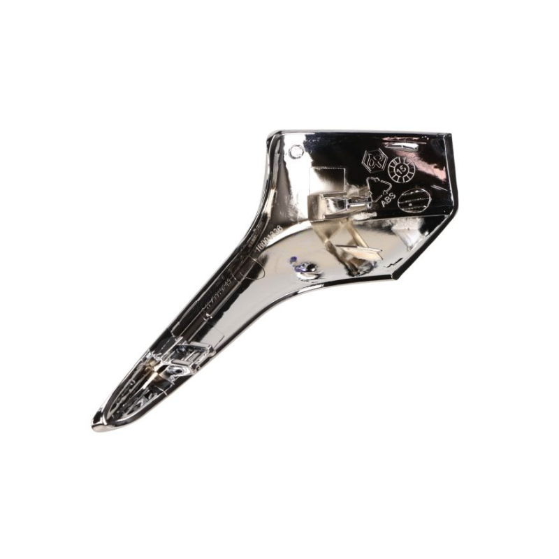 Protezione cromata deflettore anteriore destro Piaggio 1B001336 per Liberty iGet – lato interno con marcatura ABS