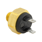 Termointerruttore radiatore Piaggio 293301 visto di lato: esagono in ottone, filetto e faston, ricambio originale per Hexagon e Runner 125-200