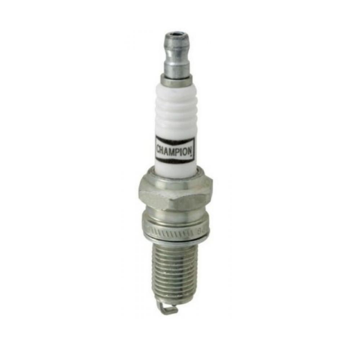 Candela originale Piaggio 438074 Champion RG6YCA per motori PureJet e Ditech: isolante bianco con logo Champion, corpo metallico esagono 16 mm e terminale solido