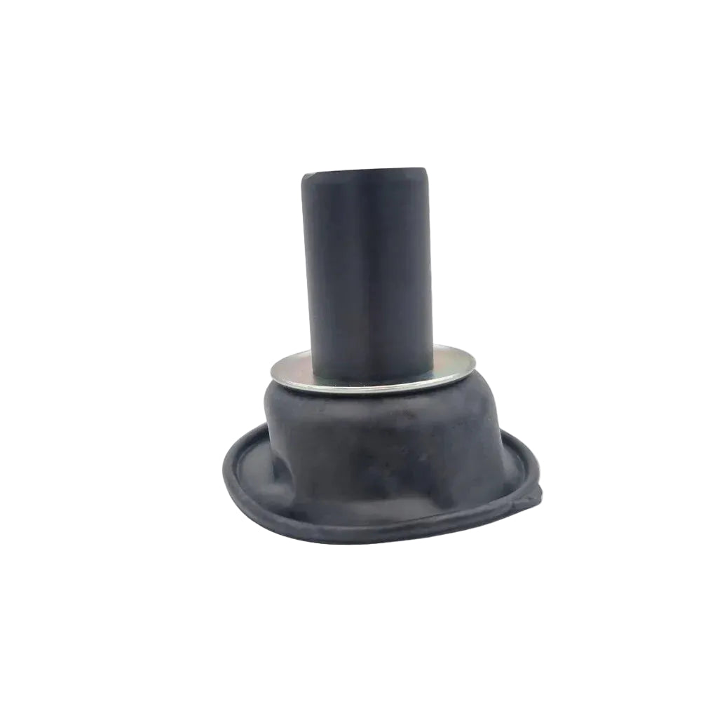 Membrana carburatore originale Piaggio 478560, campana in gomma nera con corpo cilindrico e rinforzo metallico