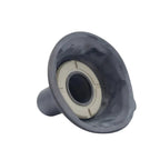 Membrana carburatore Piaggio 478560 vista dall'interno, con boccola di guida in plastica e anello metallico