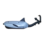 Piaggio 494933 kit catalizzazione marmitta completa con collettore, vista laterale