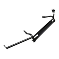 Protezione radiatore anteriore originale Piaggio 5290787Z03000 per Porter: struttura tubolare in acciaio verniciato nero con traversa, due staffe sagomate e puntone diagonale