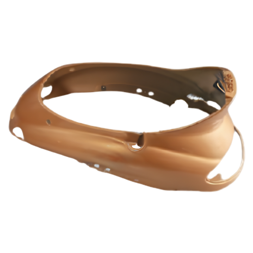 Copertura posteriore Piaggio 57434850B3 Luna 349 beige-oro metallizzato per Liberty 50 125 150, vista di tre quarti