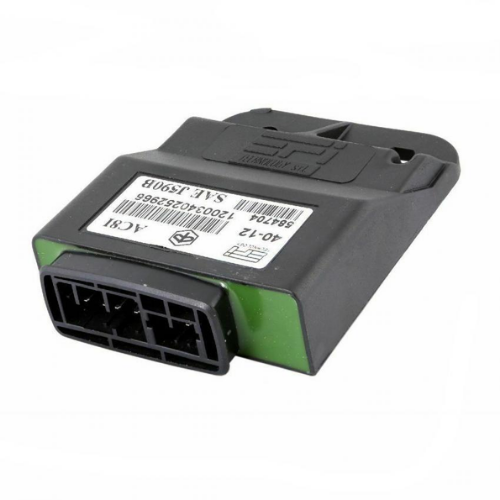 Centralina accensione elettronica con immobilizer Piaggio 58054R per motori 200 4T, corpo nero con connettore multipolare