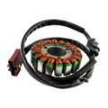 Statore completo Piaggio 58080R 18 poli con cablaggio, sensore di fase e connettore – ricambio originale per Beverly 400-500, X9 500, Nexus 500, Atlantic e Scarabeo