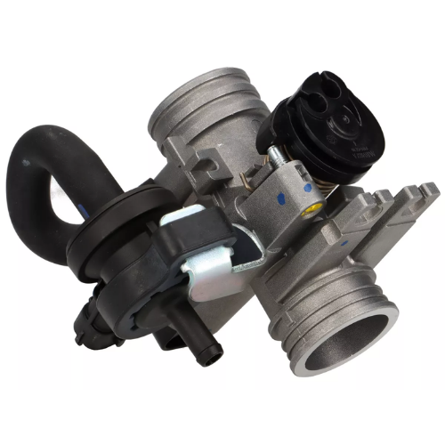 Piaggio 58282R corpo farfallato Vespa 150 3V, vista laterale con attacco collettore
