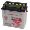 Batteria Yuasa YuMicron YB9-B 12V 9Ah, codice originale Piaggio 584810, con tacche UPPER e LOWER LEVEL e polo positivo a sinistra