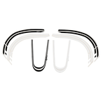 Kit adesivi Elegance Vespa GTS 606079M0003 antracite/nero nella confezione originale Vespa
