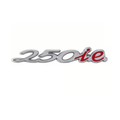 Targhetta adesiva 250 i.e. Piaggio 624713 cromata con scritta rossa per Beverly 250, X8 e X Evo