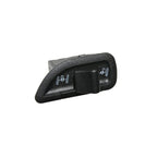 Pulsante Roll-Lock Piaggio 641347 modello piccolo, dettaglio della levetta a bilanciere e dei simboli sulla placchetta