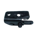 Braccetto inferiore porta scorrevole sinistro Piaggio 6803887Z01000 in acciaio verniciato nero, con perno del rullo