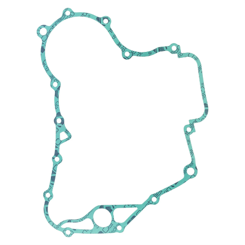 Guarnizione semicarter Piaggio 828114 da 0,4 mm in colore verde per motori 400 e 500 4T, vista d'insieme