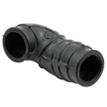 Tubo testa-termostato Piaggio 840826 in gomma EPDM nera, con marcatura EPDM stampata sul corpo