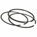 Gruppo fasce elastiche originale Piaggio 843228 da 72 mm per motori 200 e 250 4T, tre fasce nere