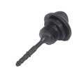 Astina livello olio completa originale Piaggio 844721 in plastica nera: testa di presa Ø 30 mm, corpo filettato Ø 17 mm e asta di misura con le tacche di riferimento – Liberty, Fly, Zip e Vespa LX 4T