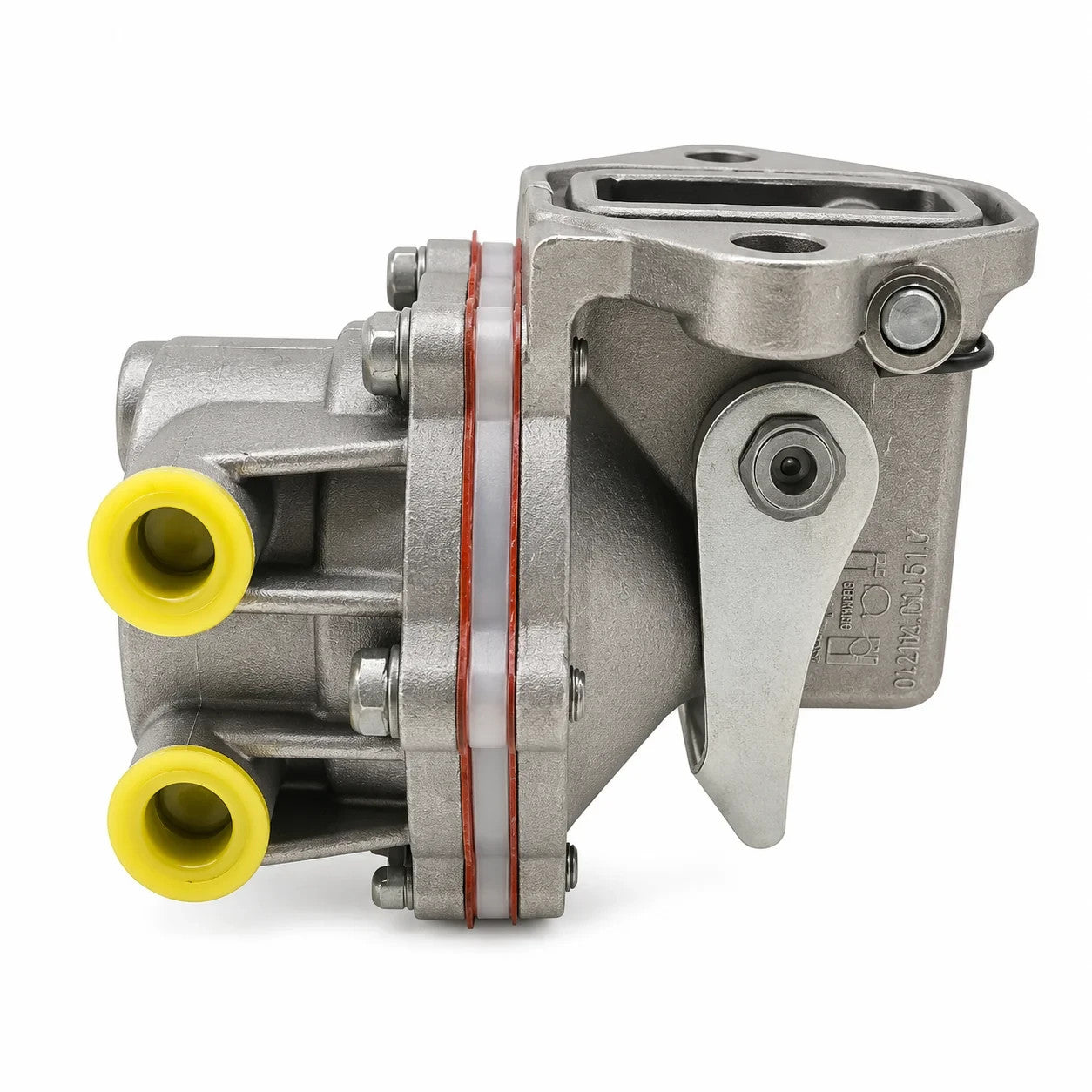 Pompa alimentazione gasolio originale Piaggio 850055 in lega leggera per Quargo Diesel, raccordi