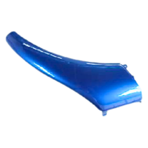 Scocca fiancata posteriore sinistra originale Piaggio 916458 blu metallizzato 118 per Piaggio Free 50 - vista esterna verniciata lucida