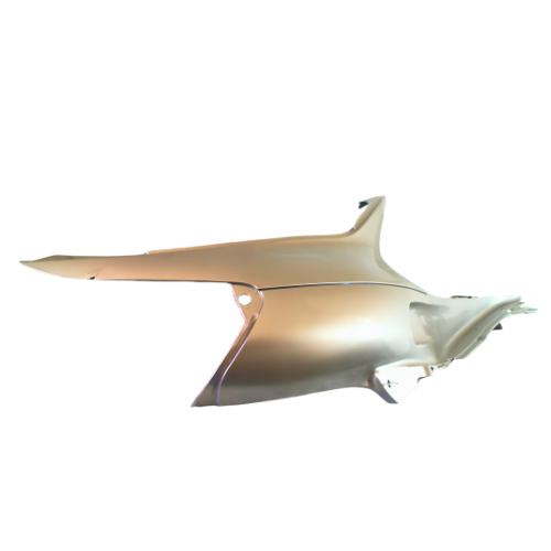 Fiancata destra Piaggio CM0050015095 per Skipper 125 e 150, vista laterale del profilo e della nervatura