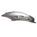 Fiancata posteriore destra originale Piaggio CM00870250A7 grigio platino 686 per Beverly 125 e 200 - pannello verniciato con aperture e sedi di fissaggio
