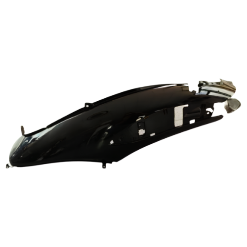 Fiancata posteriore destra originale Piaggio CM0141024090 verniciata nero lucido 94 per Beverly 500 - vista esterna