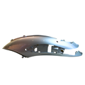 Fiancata posteriore sinistra originale Piaggio CM02460100F2 verniciata grigio Excalibur 738/A per Beverly e BV 125, 200 e 250 - vista esterna