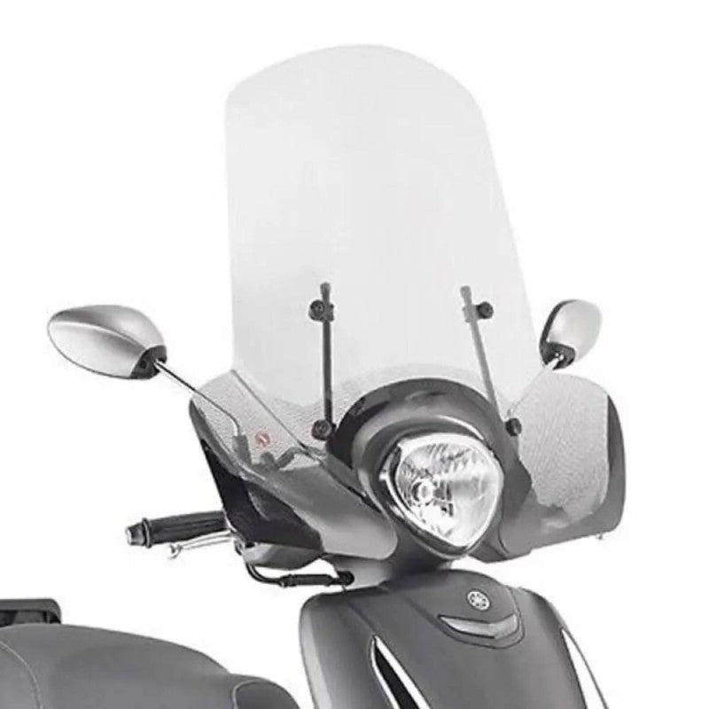 Parabrezza Kappa 2114AK Trasparente 40x72 cm – Kymco Filly 50 / MBK Flipper 114 / Yamaha D'Elight 114 - Moon Bike - Vista 1