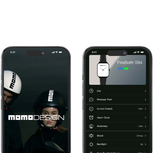 App MD TIME di Momo Design sullo smartphone, schermata di abbinamento dello Stealth