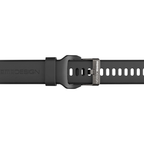 Cinturino in silicone nero e fibbia dello smartwatch Momo Design Stealth