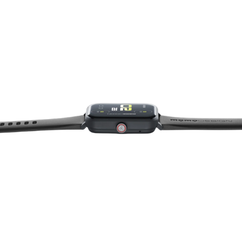 Profilo della cassa in alluminio satinato dello smartwatch Momo Design Stealth