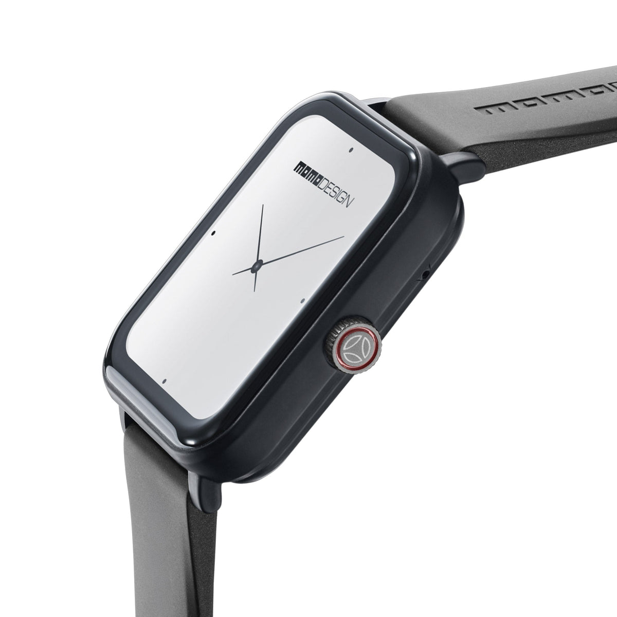 Smartwatch Momo Design Stealth con quadrante analogico bianco sul display TFT 1,83 pollici