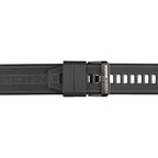 Dettaglio del cinturino e della fibbia dello smartwatch Momo Design ZERO nero