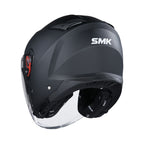 Casco jet SMK GTJ nero opaco, seconda immagine ufficiale del produttore, articolo 144324 — Moon Bike