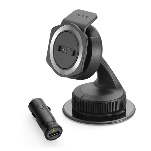 Supporto auto a ventosa TomTom con caricatore da accendisigari incluso nel Rider 550 Premium Pack